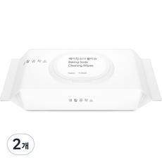 생활공작소 베이킹소다 물티슈 캡형, 60g, 70개입, 2개