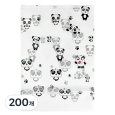 마켓감성 캐리어 수납가방 봉투 팬더 지퍼타입 소형 20 x 28 cm, 혼합색상, 200개