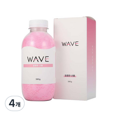 웨이브코리아 펄입욕제 핑크 스위트 블루밍부케향, 380g, 4개