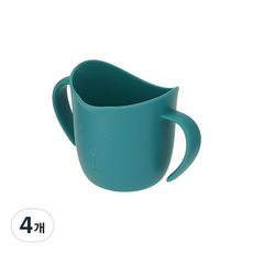 맘스트리 베이비 트레이닝 양손컵, 그린, 4개, 120ml