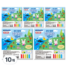 YOUNG ART 撕著用的色紙 60張, 10色, 10套