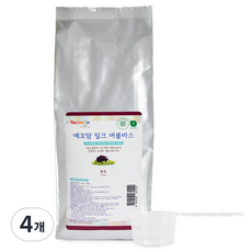 예꼬맘 밀크 버블바스 입욕제 포도향 리필, 1kg, 4개