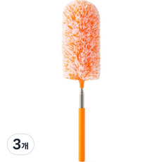 클레어라 길이조절 먼지털이개, 오렌지, 3개