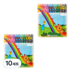 BosungInd 小熊與朋友們鑽石簽字筆, 10個, 12色