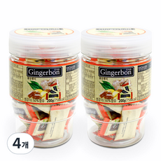 Gingerbon 罐裝生薑軟糖, 4個, 200g