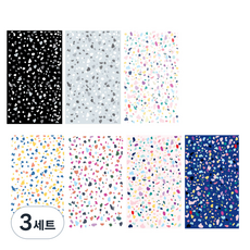 아이씨엘디자인 다꾸 배경 메모지 7종 x 10p 세트, 테라조, 3세트