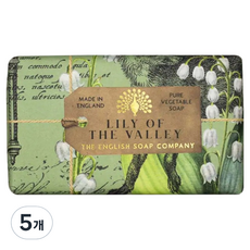 더잉글리쉬솝 핸드메이드 비누 릴리향, 190g, 5개