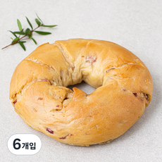 브로드카세 크렌베리 발효종 베이글, 120g, 1개입, 6개