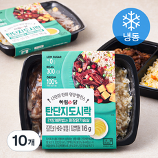 하림e닭 탄단지 도시락 간장계란밥과 짜장닭가슴살 (냉동), 230g, 10개