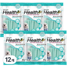 덴탈헬스 강아지 덴탈껌, 민트맛, 60g, 12개