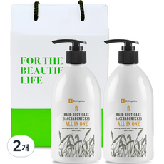 DrHopkins 啤酒酵母多合一洗髮沐浴乳 500ml*2入+購物袋, 2個