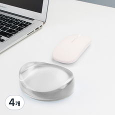 올이즈유 크리스탈 젤 손목 받침대, 투명, 4개