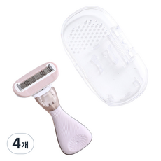 마켓링 여성용 가벼운 제모 면도기 라이트 퍼플 타입1, 4개, 1개입