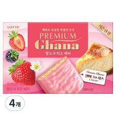 LOTTE 樂天 Ghana 加納 頂級蘭德夏起司莓果, 4個, 91g