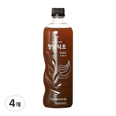 청담식초 바나나식초, 4개, 650ml