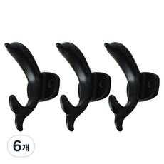 ALLGORR 海豚衣架, 6個, 黑色