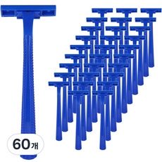 Maclife Goodmax Smooth 3 刀片一次性剃須刀藍色, 60個, 1入