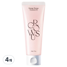 그로우어스 데미지 테라피 트리트먼트 EX 듀로즈, 220g, 4개