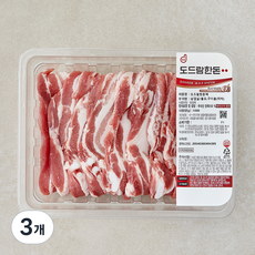 도드람한돈 미박 삼겹살 구이용 (냉장), 3개, 1kg