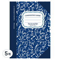 아이씨엘디자인 2026 먼슬리 플래너 A5 컴포지션 다이어리, 네이비블루, 5개