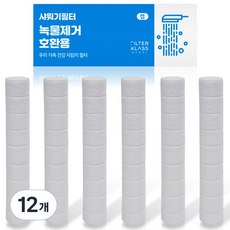 FILTER KLASS Dr.Piell淋浴蓮蓬頭替換濾芯 獨立包裝, 無香, 12個