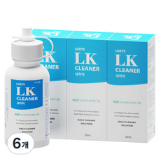 휴먼바이오 로이즈 LK클리너 세척액, 6개, 50ml