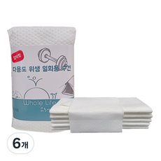 多用途衛生嫘縈毛巾 實惠型 10條入, 6包, 白色