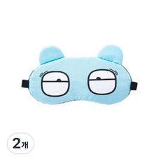 表情造型眼罩 天空藍, 1入, 2個