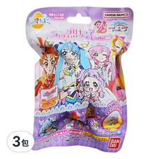 BANDAI 光之美少女沐浴球, 內含隨機1個吉祥物, 75g, 3包