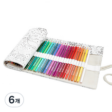 Allode 帆布捲簾式色鉛筆袋 72色 82 x 20 cm, 18 星座, 6個