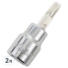 사타 10mm 일자 비트 소켓 48 x 5.5 mm 22501, 2개