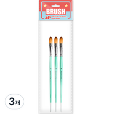 Awesome Painting 油畫 壓克力 水彩畫 兩用畫筆 FILBERT 3p, 3個, 16號