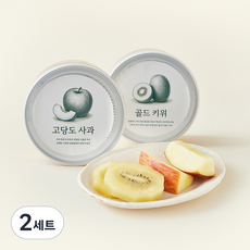 컷팅 고당도 사과&골드키위, 400g, 2세트