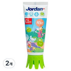 Jordan 新Step 2 兒童高氟牙膏 青蘋果香, 90g, 2個