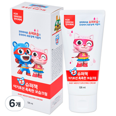 엔비베베 슈퍼잭 아기로션 촉촉한 보습크림, 128ml, 6개