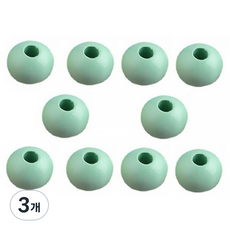 마다꾸미 우드비즈 DIY공예 나무구슬 12mm 10p, 청록색(구슬), 3개