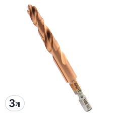 이엑스파워 롱스텝드릴 코발트 8 9 10mm ELK-810, 3개