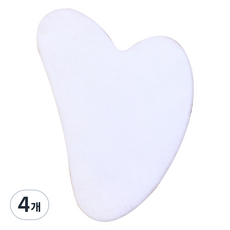 促進循環的按摩刮痧板, 4個, 白色愛心