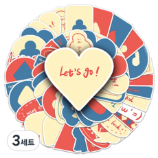 문곰상점 감성 다이어리 꾸미기 캐리어 스티커 50종 세트, 카드 말풍선, 3세트