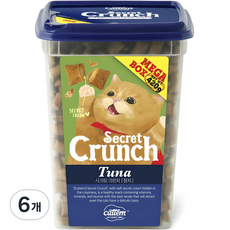 캣템 고양이 시크릿 크런치 간식, 참치, 420g, 6개