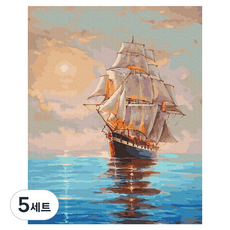 플레이어바웃 DIY 유화 그림그리기 세트 40 x 50 cm, 자유의 항로(GX42688), 5세트