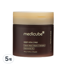 메디큐브 딥 비타 씨 패드 150g, 70개입, 5개