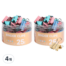 DOnG-A Pms 文件夾 長尾夾 混色 25mm, 4個, 48入, 中