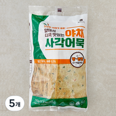 영자어묵 얇아서 더욱 맛있는 야채사각어묵, 750g, 5개
