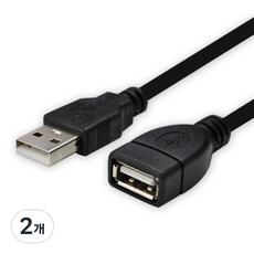 DIOPTEC USB 2.0版延長線 黑色 JUSTLINK U2AF100, 2個, 10m