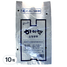 海貝克 購物袋 1號 黑色 100入, 10個