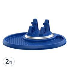 코히모 차량용 360도 회전 휴대폰 거치대 4W448, 블루, 2개