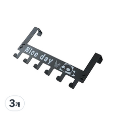 매드크레이지 도어 행거, 3개, 검정
