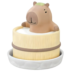 Decole Corporation 水豚泡湯造型加濕器, 咖色 + 木紋色, 單一商品