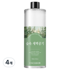 코코도르 리필액, 숲속새벽공기, 500ml, 4개